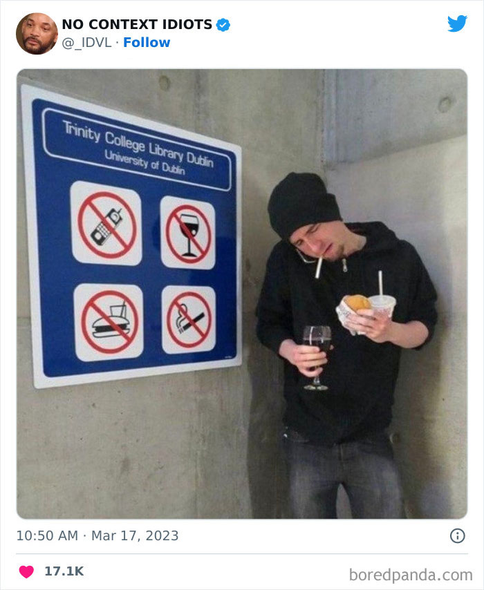 17. Going against all the rules