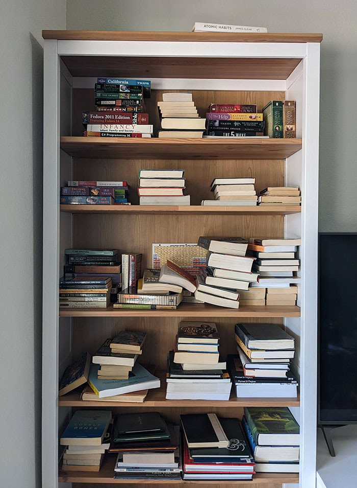 19. The Way My Husband Unpacked The Book Boxes