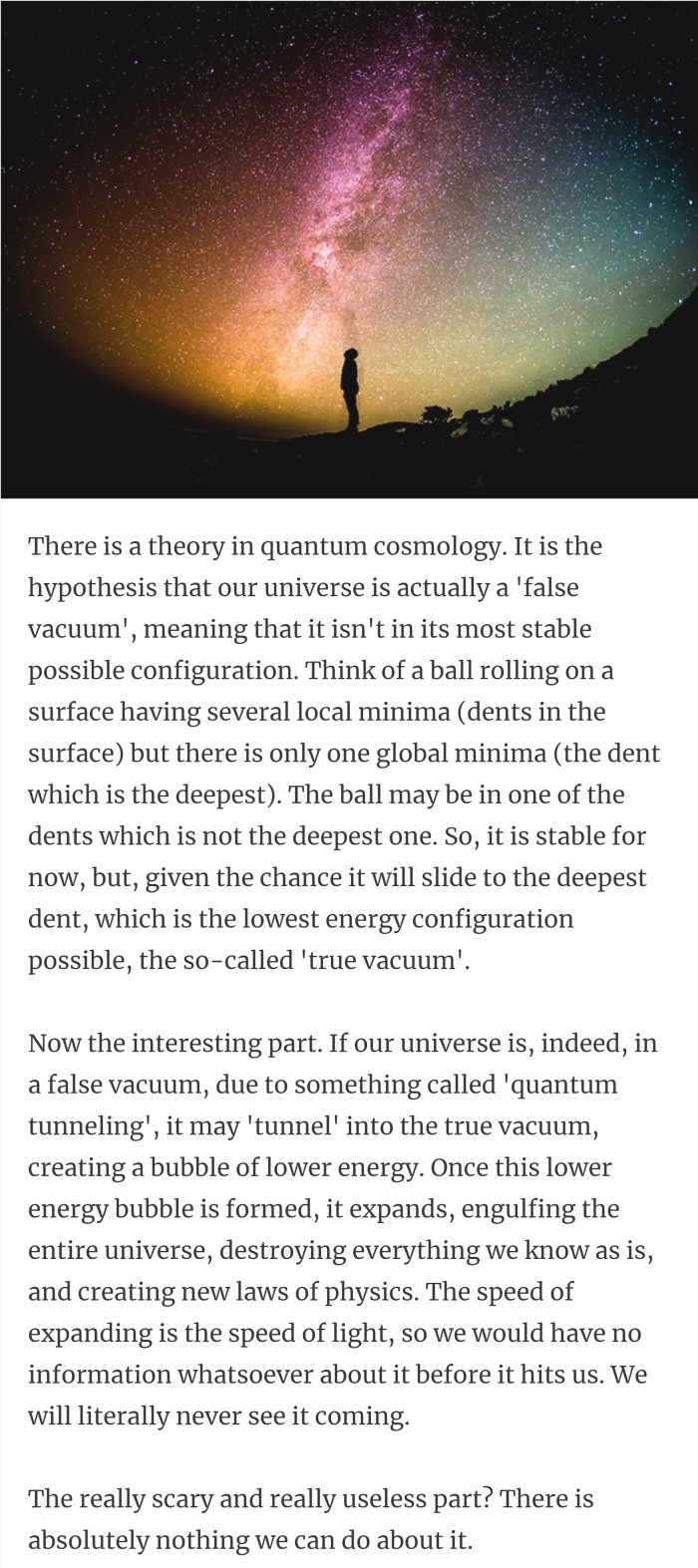 42. The universe might be a 