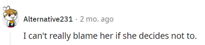 But who could blame her for wanting to dodge a role in this family drama?
