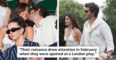 Loved-Up Monica Barbaro and Andrew Garfield Spotted in All-White Ensemble at Wimbledon