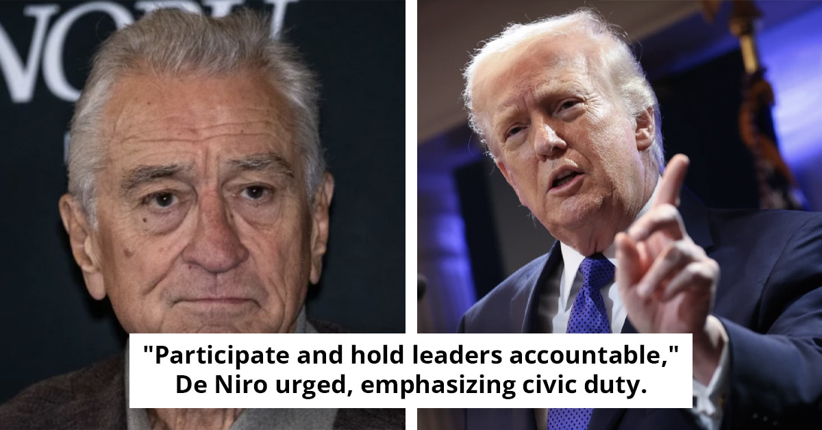 Robert De Niro becomes emotional while making a striking statement regarding Donald Trump's time in office.