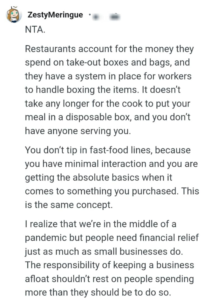 The comments rolled in from other Redditors...