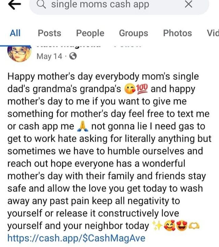 1. Single Mom's in Need of Gas