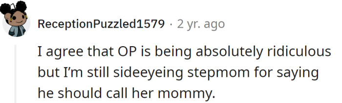 The other one agreed.