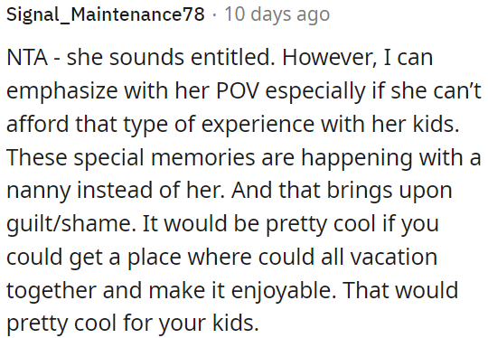 OP's wife sounds entitled.