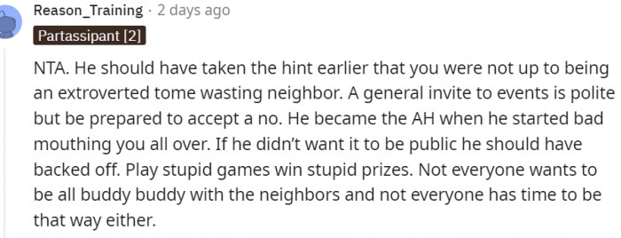 16. Not everyone wants to be all buddy-buddy with neighbors