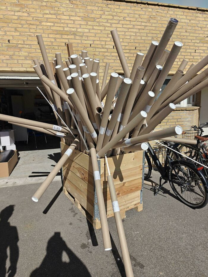 "We Ordered 100 Plastic Trims For Work, And This Is How They Were Delivered. I Can Only Assume It Was Someone's First Day"