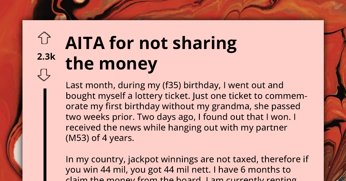 Jackpot Winner Struggles With Choice To Help Partner Financially