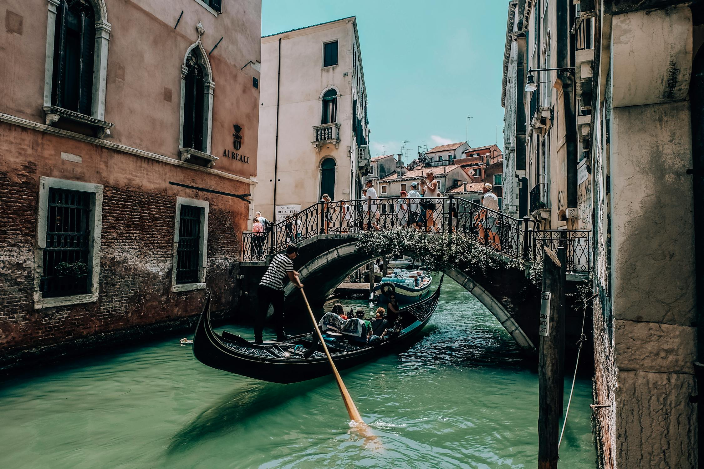 The work of a gondolier is far from easy.