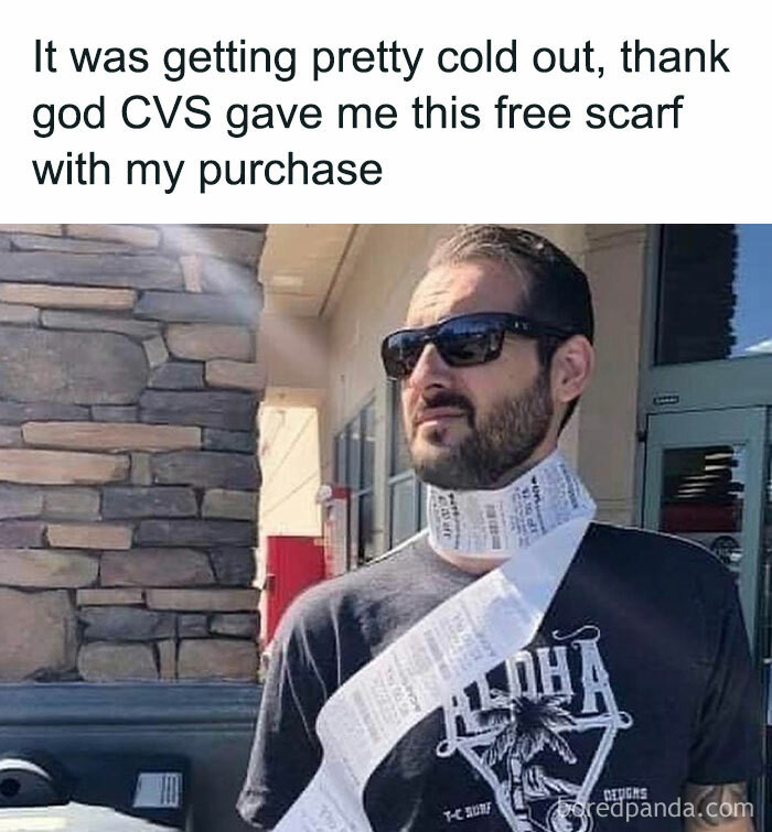 22. I got a free scarf