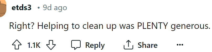 It was a generous offer