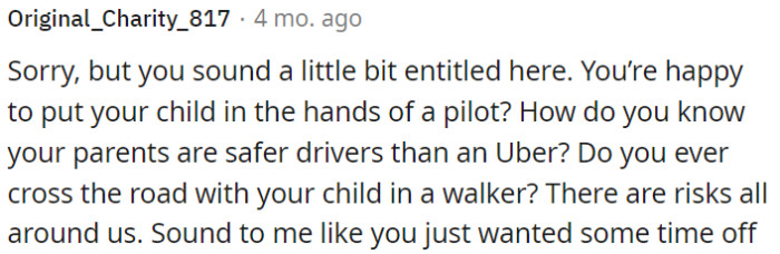 OP's tone comes across as entitled