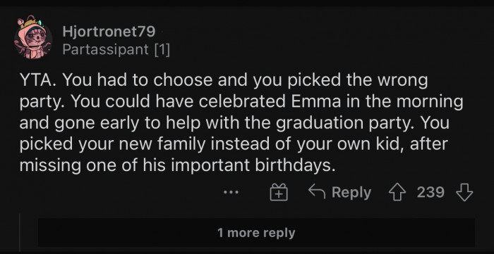 OP made the wrong choice.