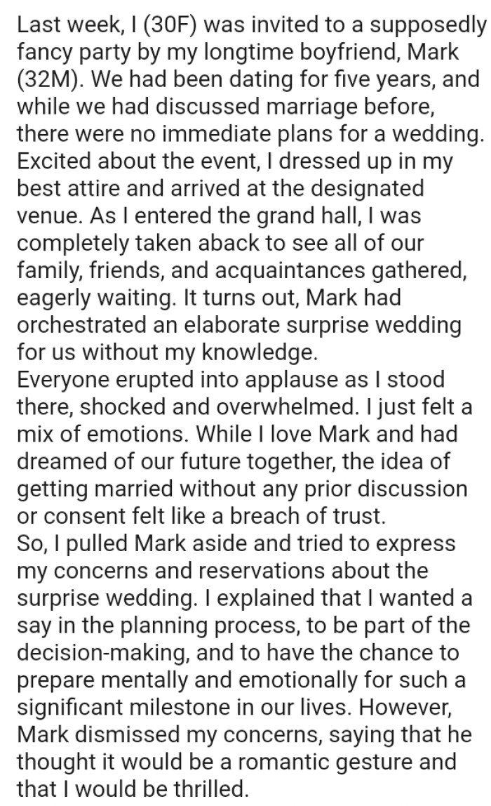 OP was completely taken aback to see all of their family, friends, and acquaintances gathered, eagerly waiting