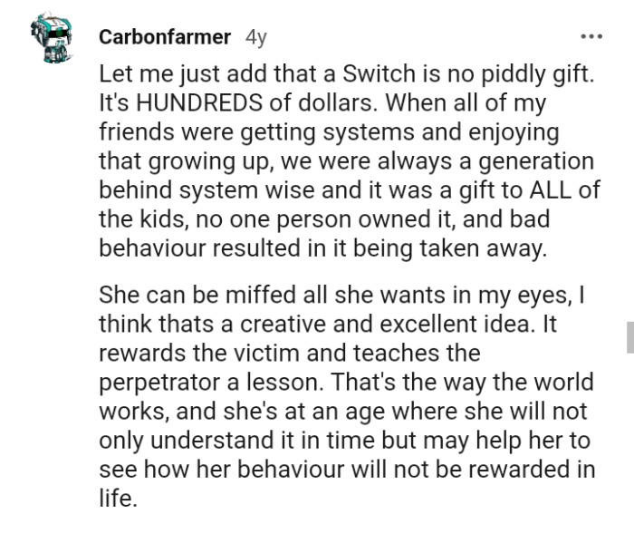 She can be miffed all she wants