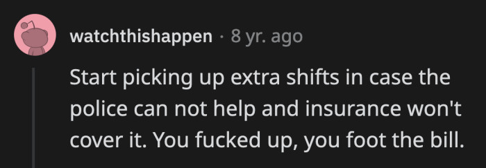 There is no way that Meredith will just let this go