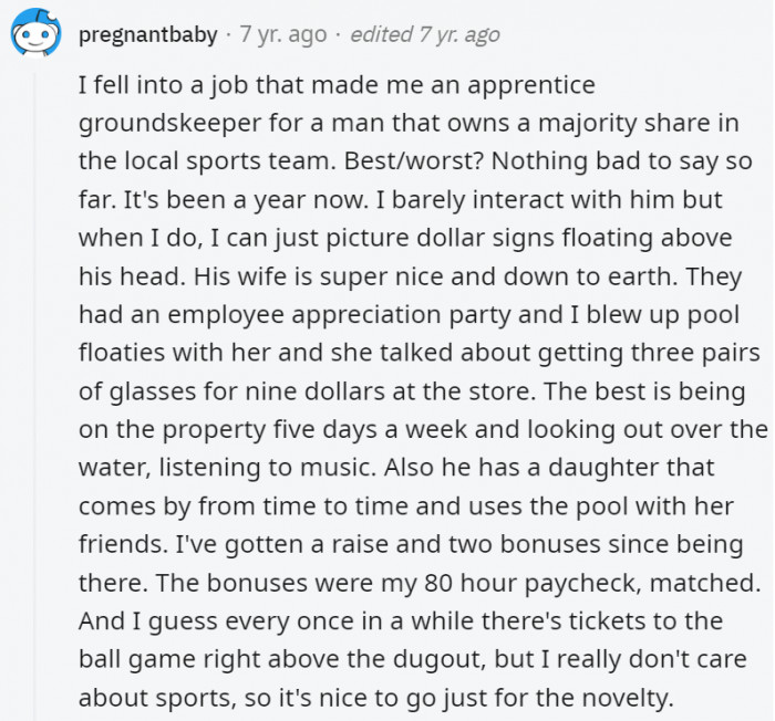 18. They know how to keep their people happy