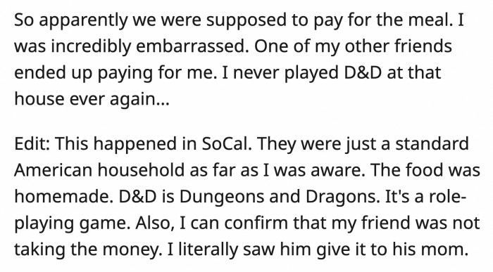 After that experience, he found another place to play Dungeons and Dragons