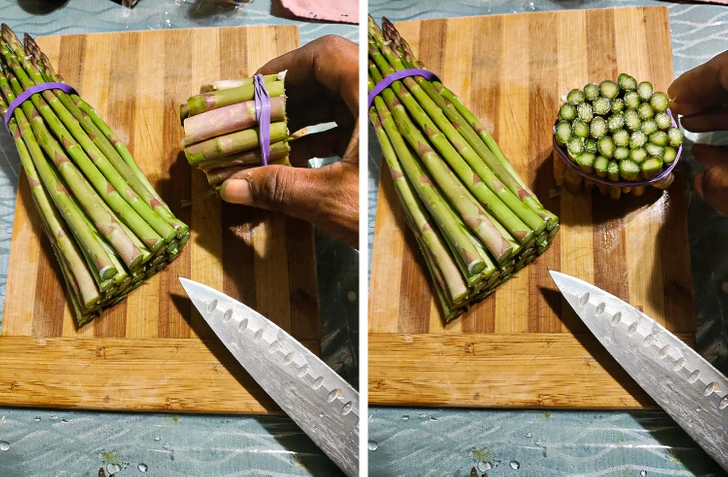 1. “I use the rubber for simple cleanup after clipping the stalks.”