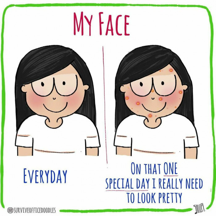 8. Your face has a mind of its own.