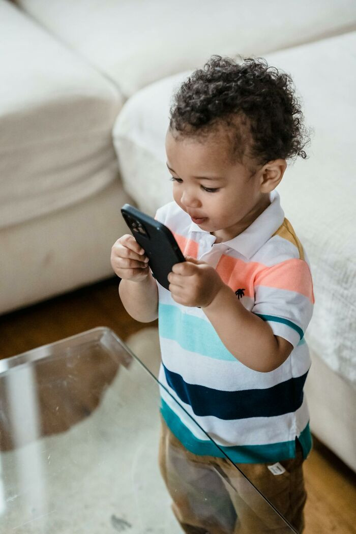 Pacifying your toddler by giving them a screen.