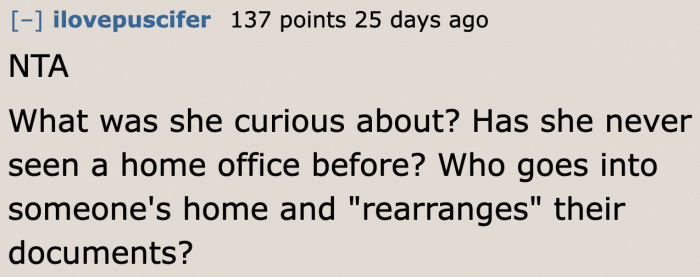 The mom has no business in there.