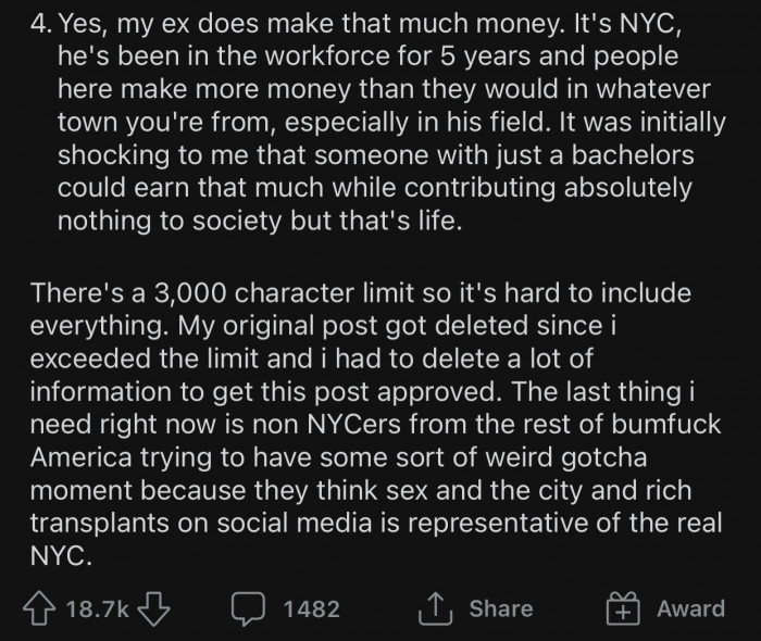 People in NYC made TONS of money.