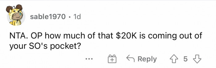 That's a lot of money indeed if all of that was from you.