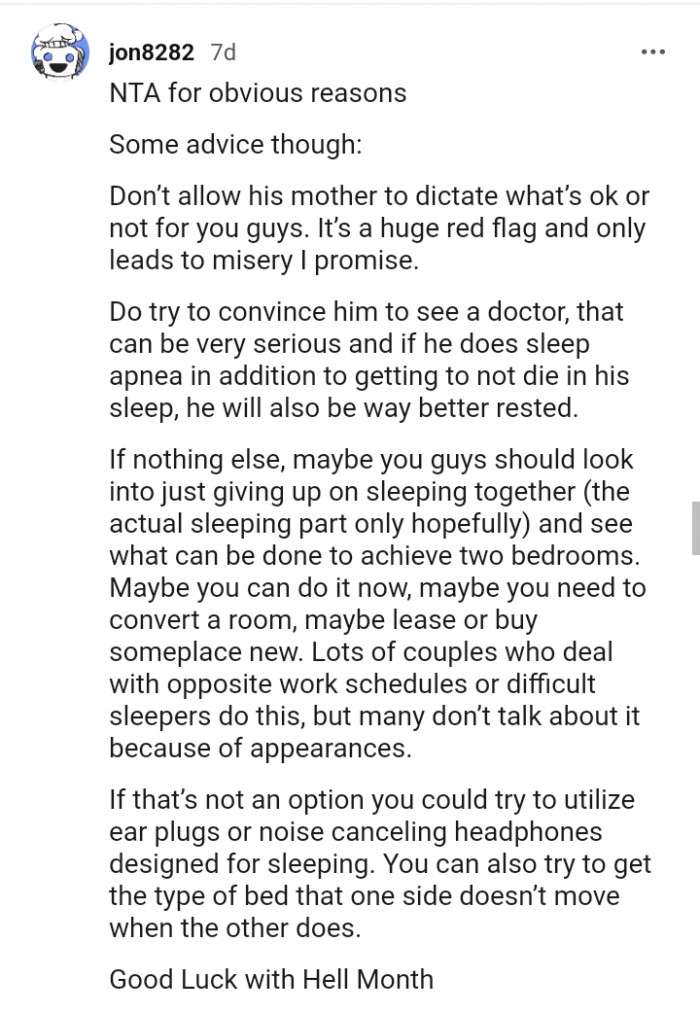 You guys should look into giving up sleeping together