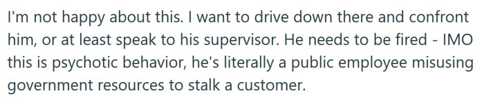 The OP says he wants to confront the employee about his inappropriate behavior.