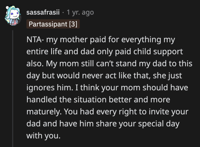 They have been unfairly making OP choose which one is their favorite parent