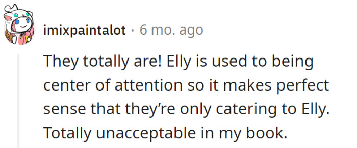 Elly's the star, and the rest are just extras?