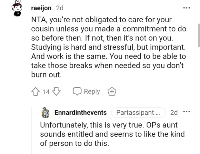 You need to be able to take those breaks