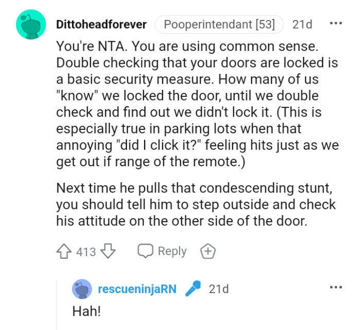 The OP should tell him to step outside and check his attitude from the other side of the door