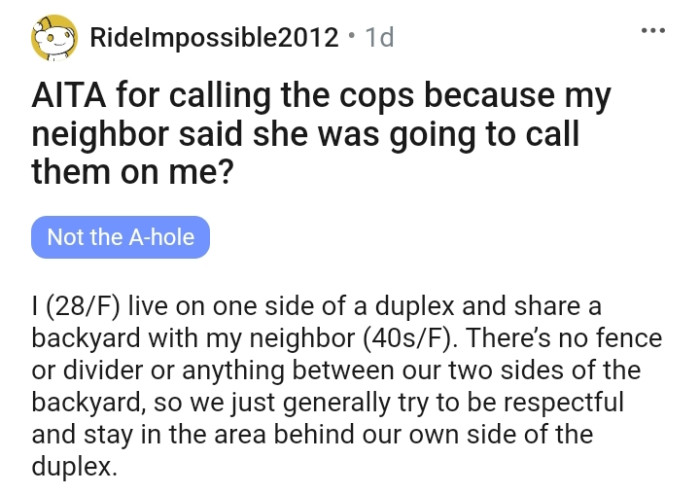 The OP kicks off her story...