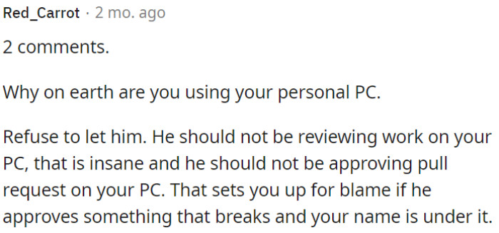 11. Let the manager review work on the personal PC.