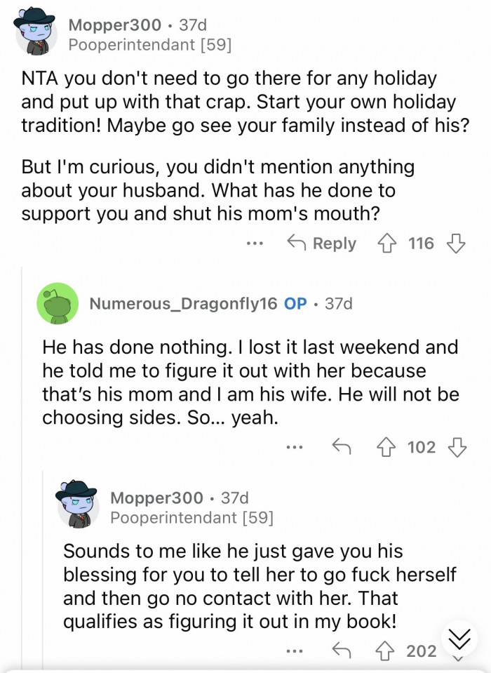 4. Find another husband, OP.
