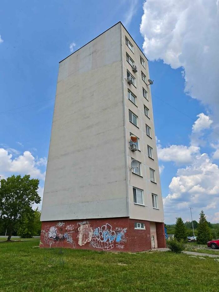 Just A Regular Day In Slovakia Where Physics And Architecture Are Merely Suggestions. Living Life On The Edge, Quite Literally