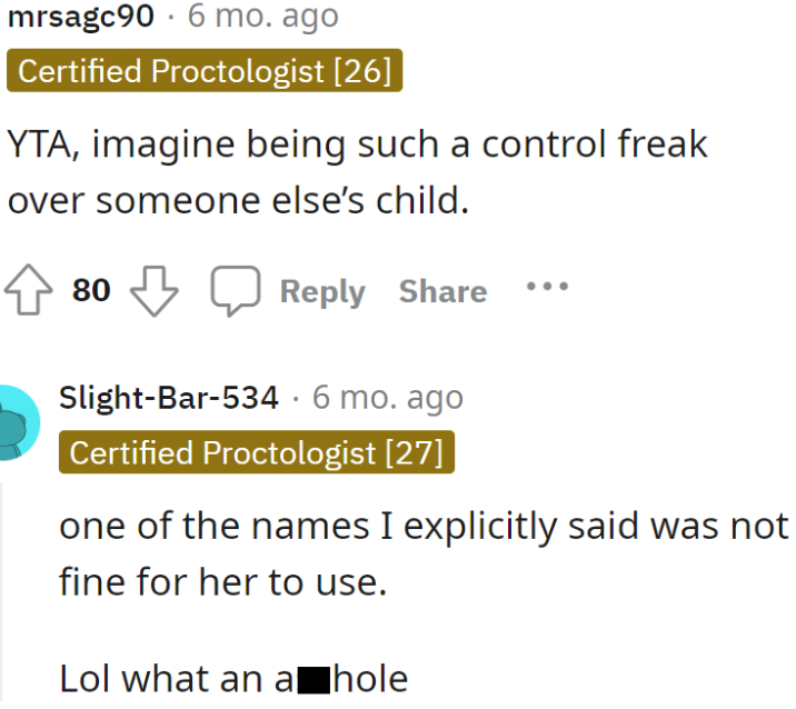 Why is the OP being such a control freak? Why does she think she's entitled to her friend's baby's name?
