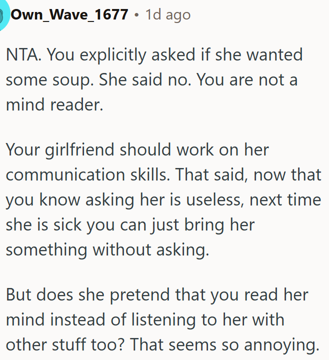 Better communication from OP’s girlfriend would help the situation.