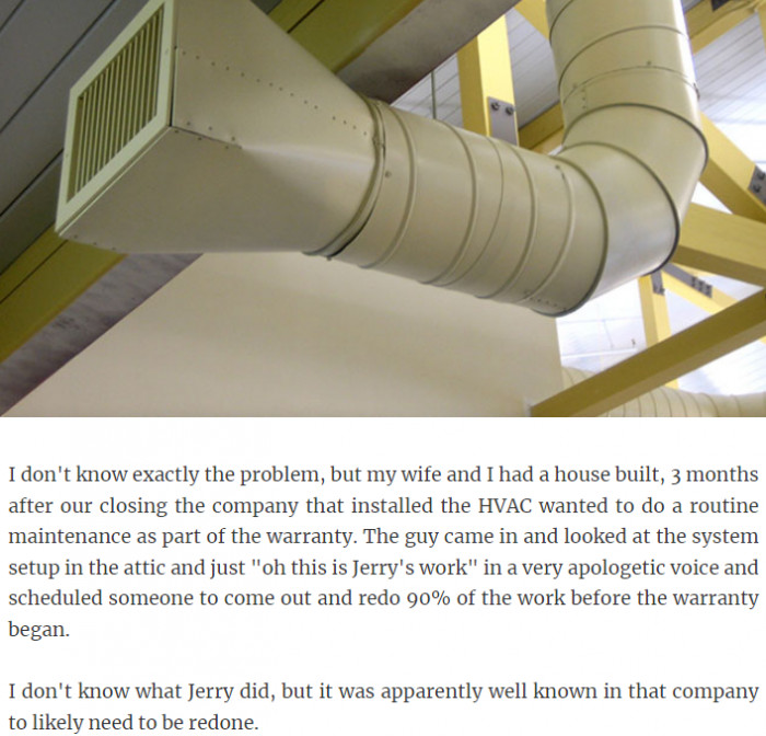 22. Jerry's work needed to be redone