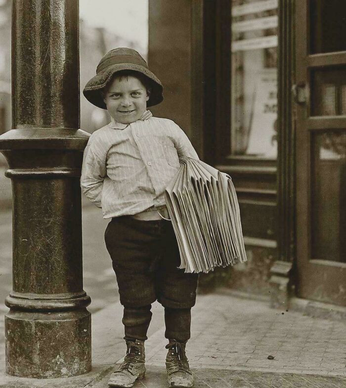 "6-Year-Old Paperboy, 1910"