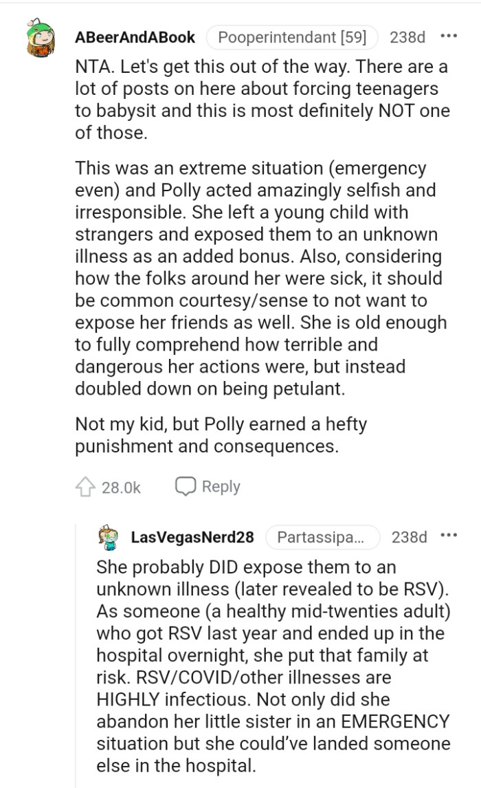 She left a young child with strangers