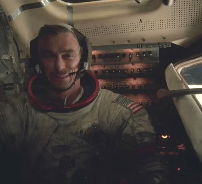 Gene Cernan Smiling For The Camera, With His Suit Covered In Lunar Dust, December 13, 1972