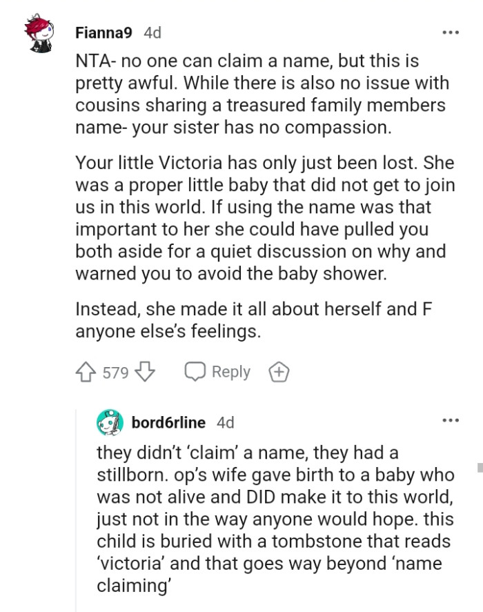 She was a baby who didn't get to join us in the world.