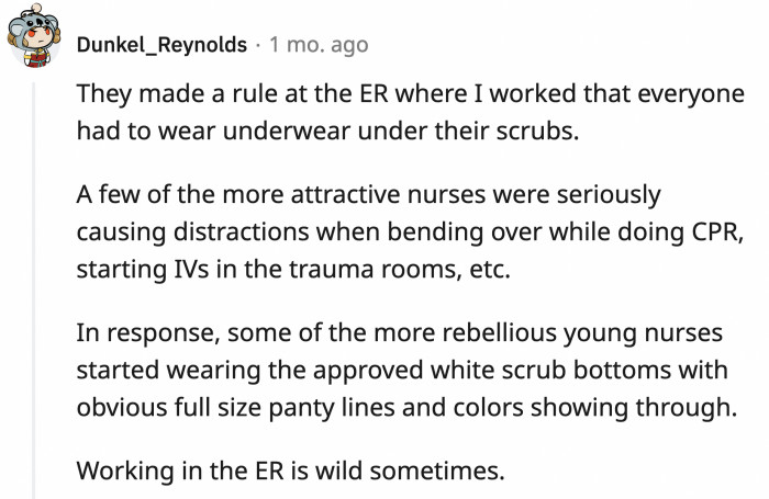 28. Sounds like grounds for sexual harassment, if you ask me