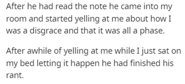 When the Father Read the Note, He Was Furious and Started Yelling at OP