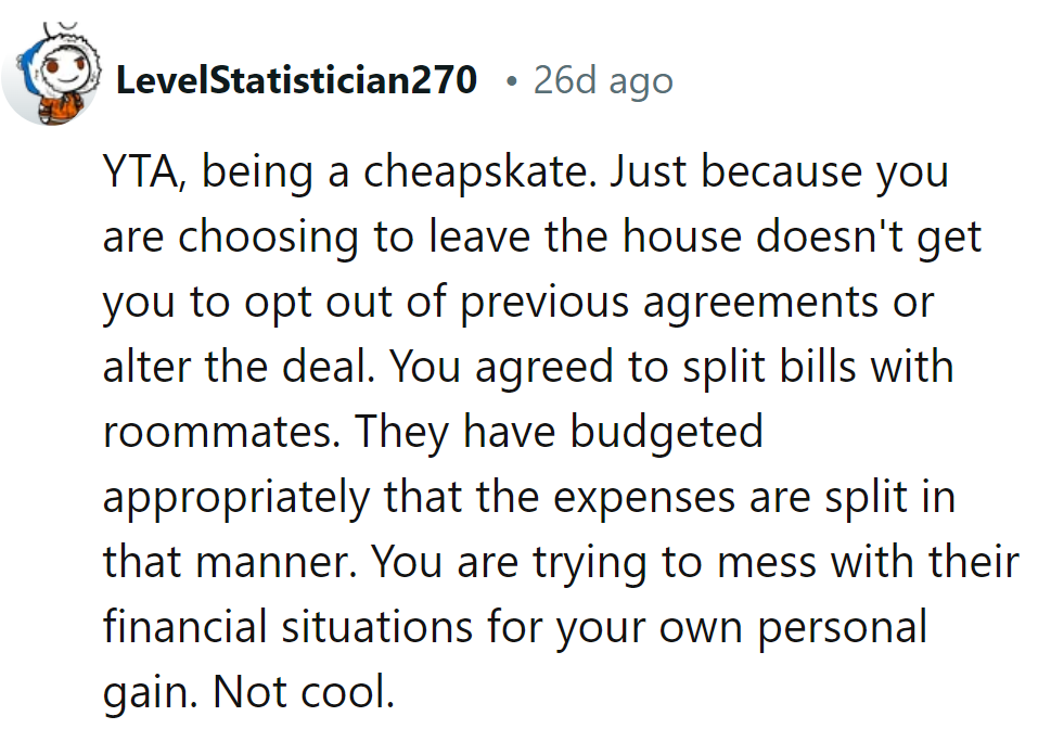Looks like someone's trying to renegotiate the lease mid-game! YTA for the budget plot twist.
