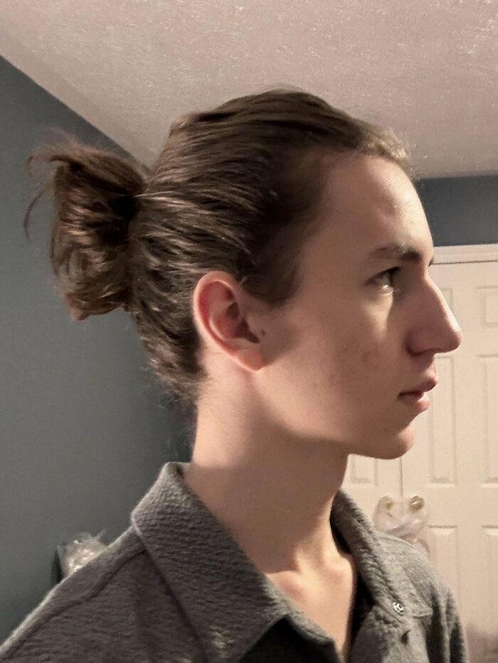 "I Got Yelled At Yesterday For The Man Bun LOL"